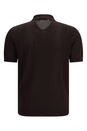 Polo in puro cotone marrone ROBERTO COLLINA | 261MYA1322408